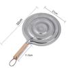 Electric Gas Stove Kitchen Wooden Handle Simmer Milk Reducer Plate Ring Flame Guard Heat Diffuser