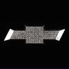 Kcwx2 Car Steering Wheel Center Emblem Logo Bling Crystal Stickers for Chevrolet Chevy Cruze Equinox Malibu Spark Sonic Captive Aveo