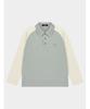 CUSTOMUS Raglan Color-Blocked Sleeve Brushed Collar T-Shirt Cxs24Wkkta07 Grn