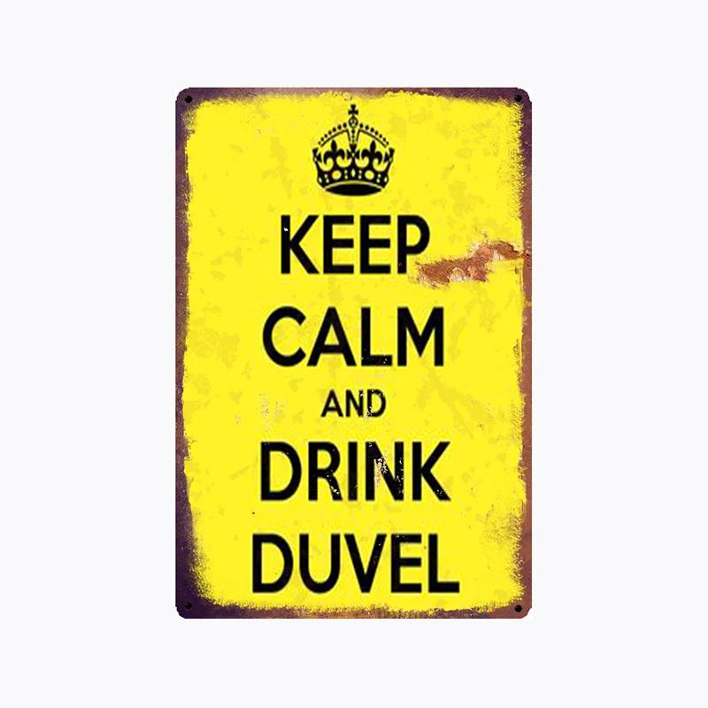 [ Mike86 ] Duvel Belgio BIRRA Latta metallica Segno da parete Targhetta Retro Poster Vino Pittura Decorazione Pub LTA-2032 20*30 CM