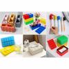 1PC Creative Cartoon Building Blocks Paper Towel Box Desktop Household Napkins Extraction Paper Storage Box Spring