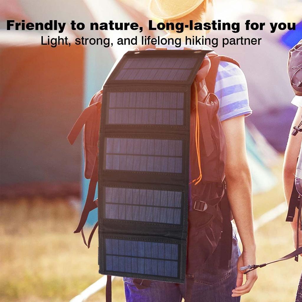 Foldable Solar Panel USB +DC Solar Cell Portable Folding Waterproof Solar Charger Outdoor Mobile Power Bank Charger