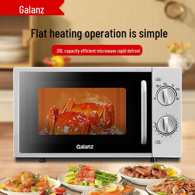 Galanz 20L 700W Flat-Plate Microwave Oven CN plug (adapter included)