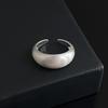 925 Silver Unique Oval Big Simple Rings for Women Vintage Geometric Minimalist Open Ring Party Wedding Jewelry Gifts