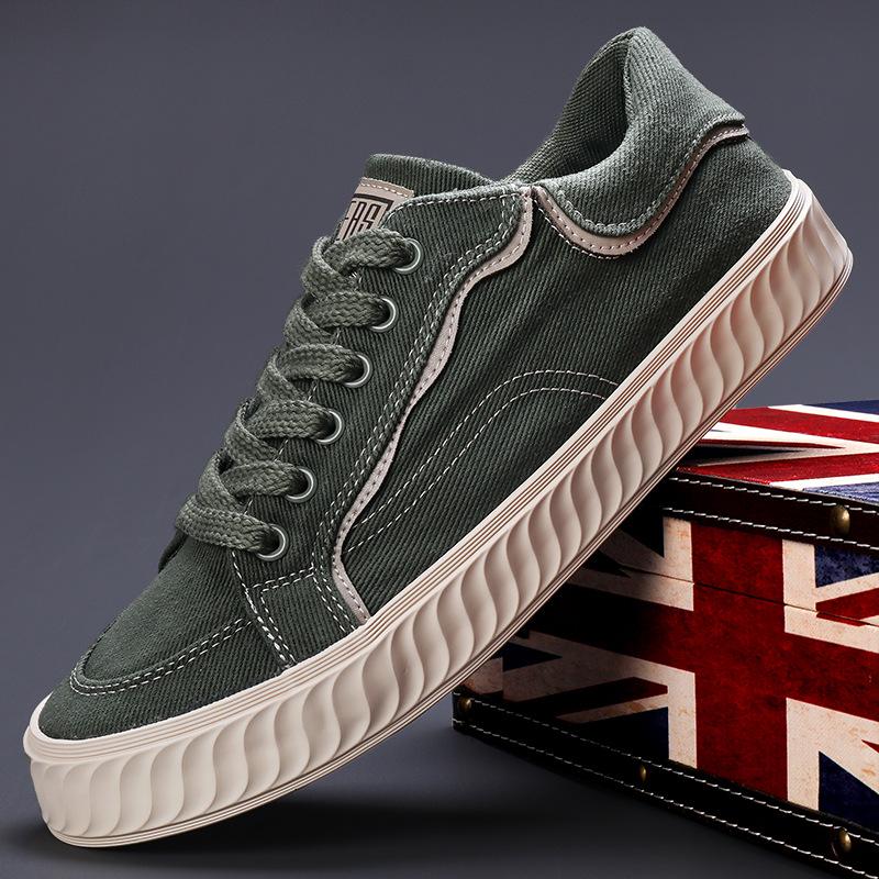 Spring New Mens Shoes Korean Style Versatile Fashion Trend Casual Mens Canvas Shoes Comfortable Flat Shoes Men