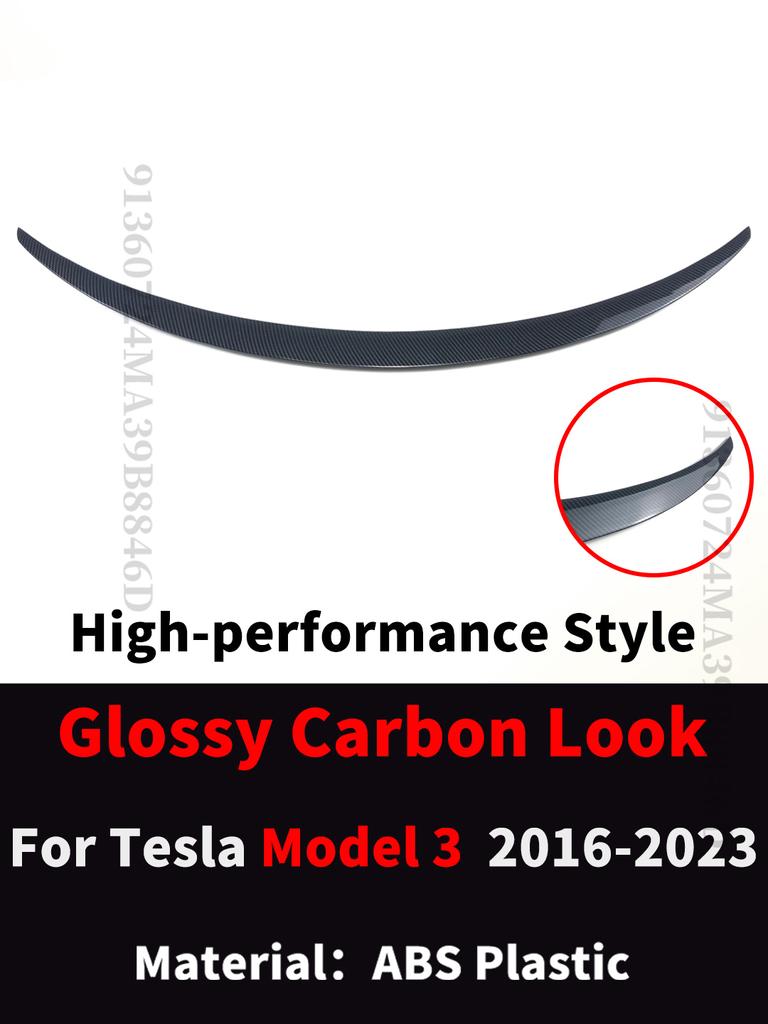 Für Tesla Model 3 Y 2016-2024 Tuning Original Hochleistungs Heckklappen-Spoiler Flügel Heck-Deflektor Splitter Facelift Karosserie-Kit