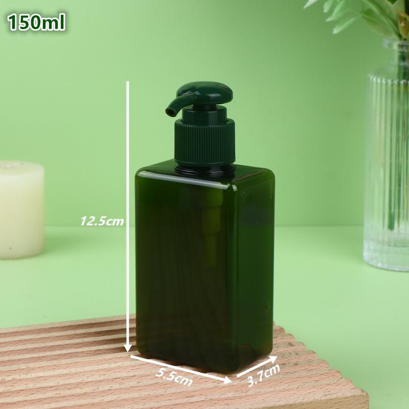 100-650Ml Square Bathroom Soap Dispensers Refillable Shampoo Shower Gel Holder Portable Travel Dispenser Empty Bath Pump Bottle