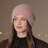 Hats Women's Autumn Winter Thick Warm Woolen Hats Middle-aged Elderly Mothers' Hats Cold Proof Pullover Hats Rabbit Hair Knitted Hats