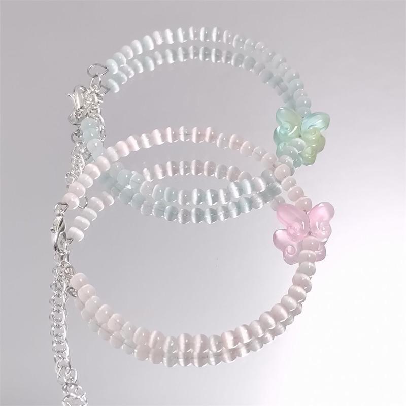 Super Divine Cat Eye Quartz Crystal Bracelet - Delicate Beaded Handcrafted Bracelet