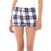 SF Calções Tartan com Babados para Mulheres/Senhoras