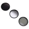 3 in 1 Camera Filter Kit ND8 CPL GND Filter Set Replacement Neutral Density Filter Circular Polarizing Filter Graduated