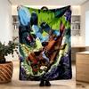 Scooby Print Blanket - Soft & Comfortable, for Bedroom, Travel, Sofa, Home Decoration - Birthday Christmas Gift for Friend