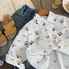 Children'S Shirts Spring New Boys And Girls Full Of Cartoon Puppies Versatile Foreign Style Shirts H0027