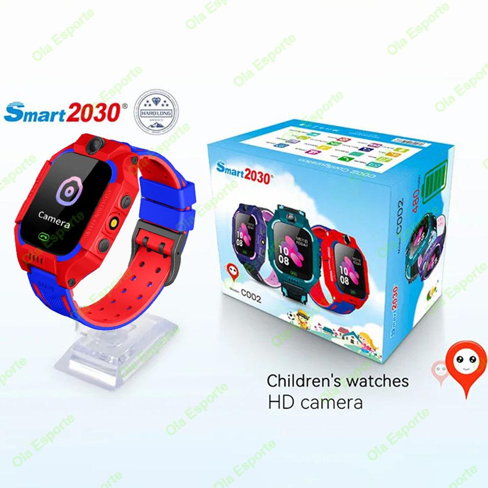 Kids Smart Watch 2G SOS GPS Location Sim Card Call Smartwatch HD Camera Waterproof Watch Gift For Ios Android Children Gifts New