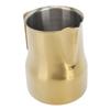 Milk Pitcher 450ML 304 Stainless Steel Frothing Cup Drip Free Coffee Steaming Pitcher Gold