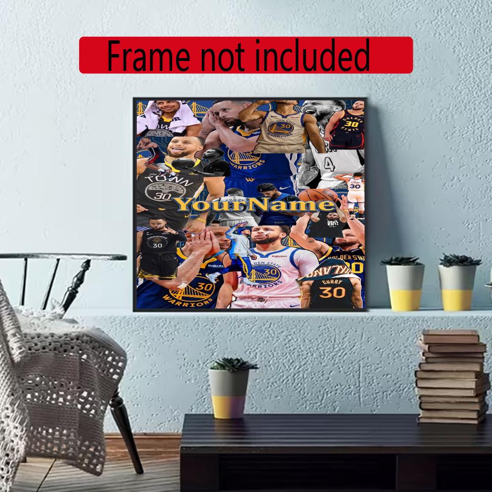Curry Personalized Text Diamond Painting Round Diamond Mosaic Rhinestones Diamond Embroidery Craft Kit Wall Decor Without Frame