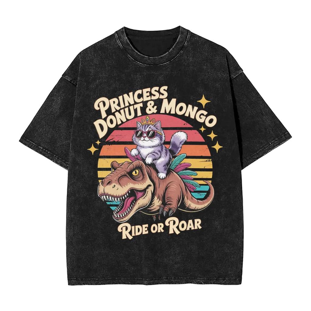 2026 Funny Meme Dungeon Crawler Carl Graphic Print T-Shirt Men Women Vintage Washed O-neck Cotton Solf Oversized Top Summer New Tee Short Sleeve