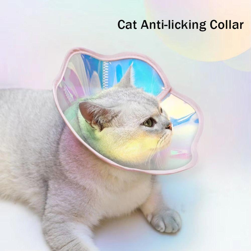 Waterproof Cat Collar Colorful Laser Cat Anti-scratching Collar Cat Neck Ring  Behavior Control