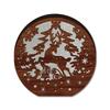 MZ1246 LED Christmas Glowing Wooden Ornament: Creative Night Light for Festive Desktop Decoration