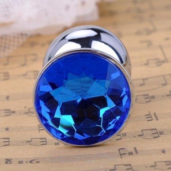 Faux Diamond Anal Plug Penis Dildo Vagina Massage Couple Masturbation Sex Toy