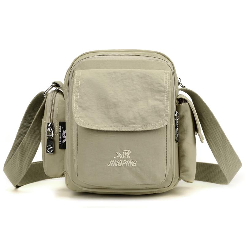 Wasserdichte Nyl-Schultertasche für Damen, Geldbörse mit Reißverschlusstaschen, Leichte Reise-Handtasche, Modisches & Praktisches Design