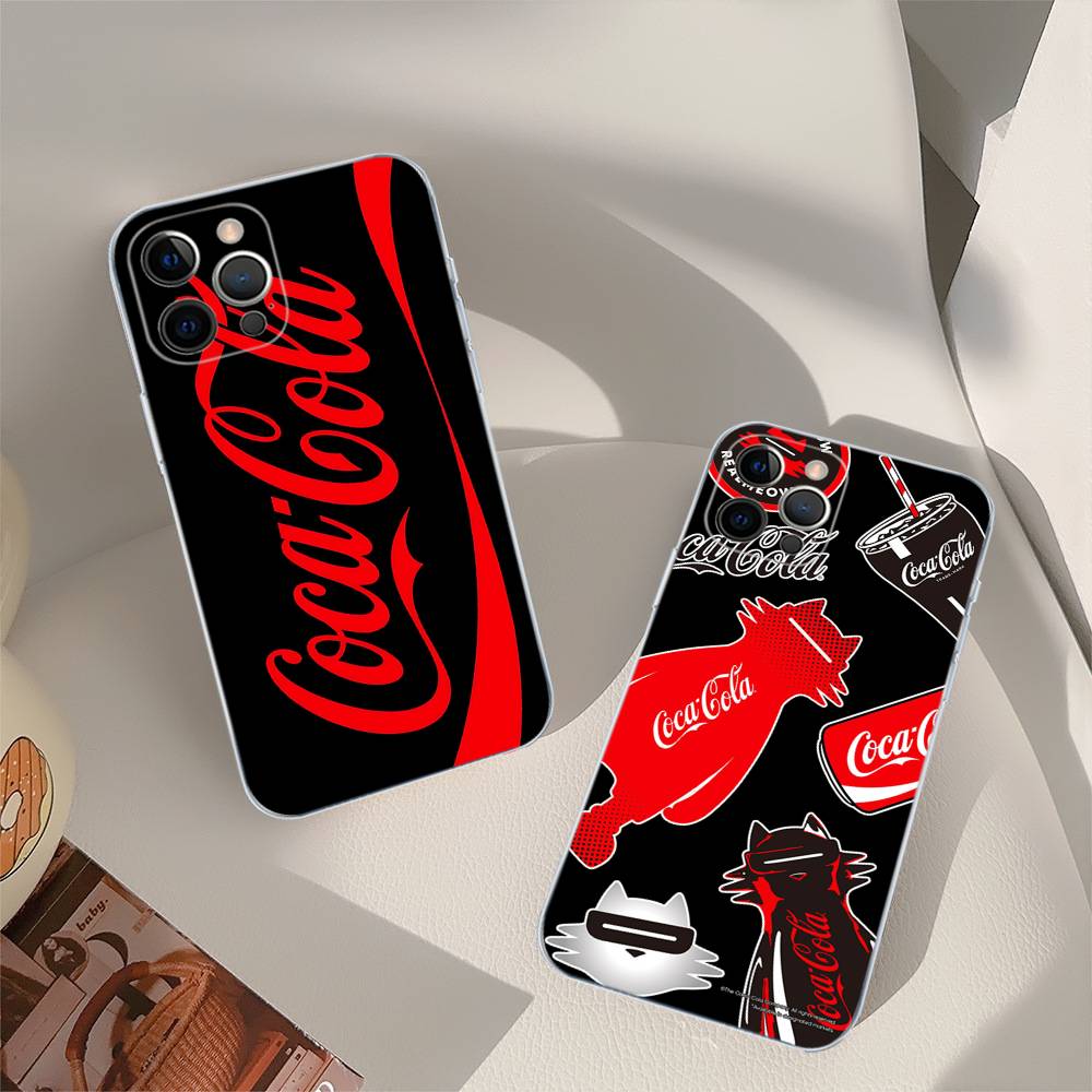 C-Coca C-cola Vintage Logo For IPhone 17 16 16e 15 14 13 12 11 Pro Max Mini Plus Phone Case