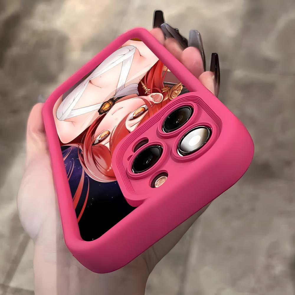 HSR Himeko Thicken TPU Mobile Phone Case for iPhone 17 16 15 14 13 12 11 Air Pro Max Plus Colorful Cover