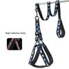 Reflective Puppy Traction Lead Dog Harness Breathable Non Slip Adjustable Harness Leash Pet Supplies for Outdoor Training