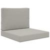 Outdoor Sofa Cushions 2 Pcs Gray Polyester