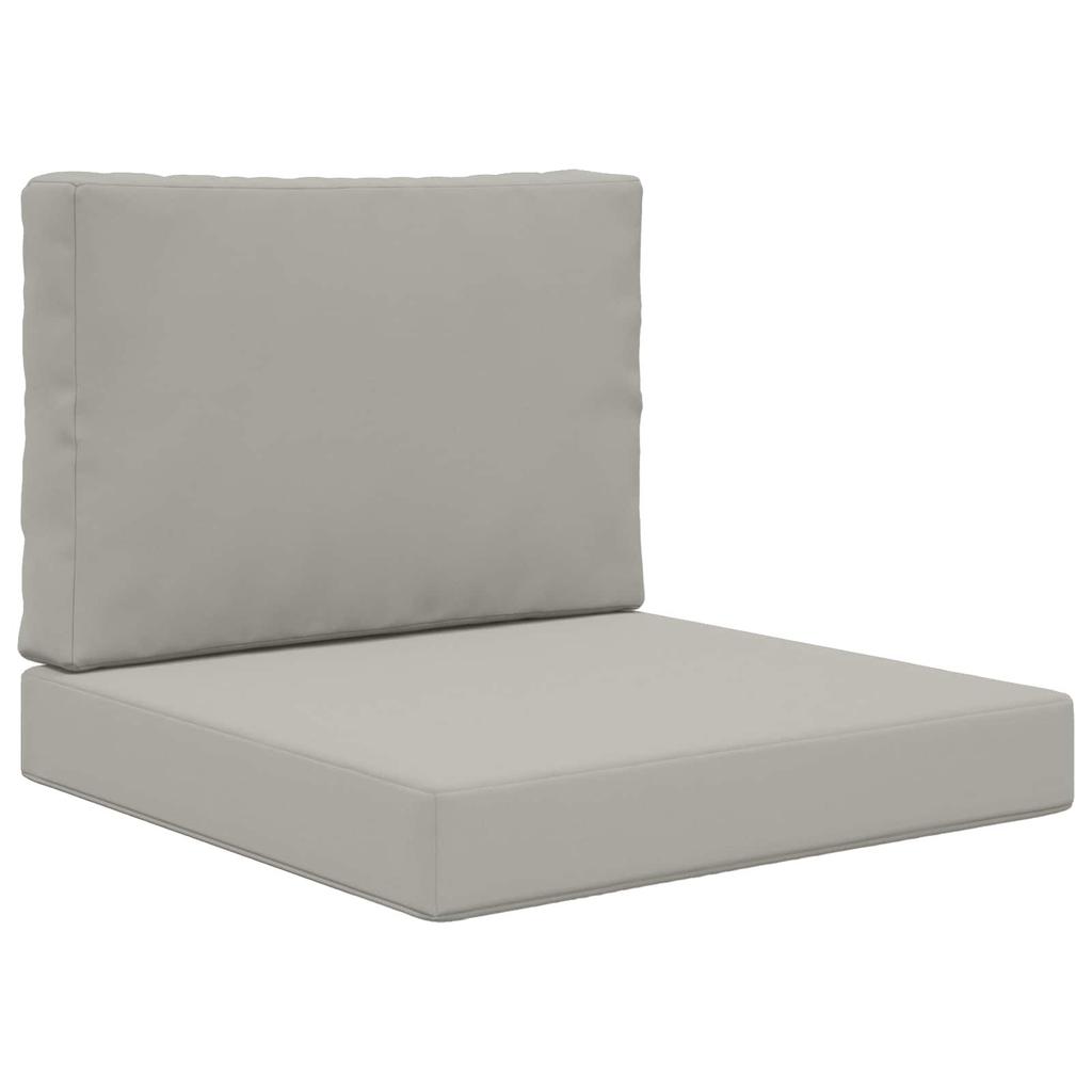 Outdoor Sofa Cushions 2 Pcs Gray Polyester