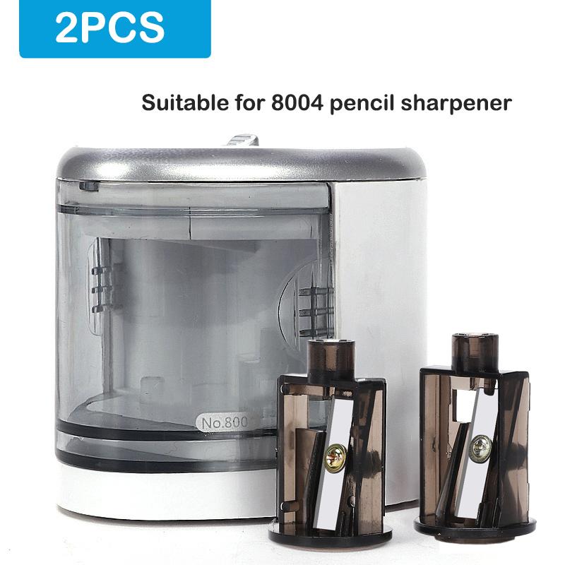 2ks Multifunkční automatický dvouotvorový elektrický spínač Ořezávátko na tužky Náhradní čepele Domácí kancelář Tužky Potřeby pro umělecké kreslení