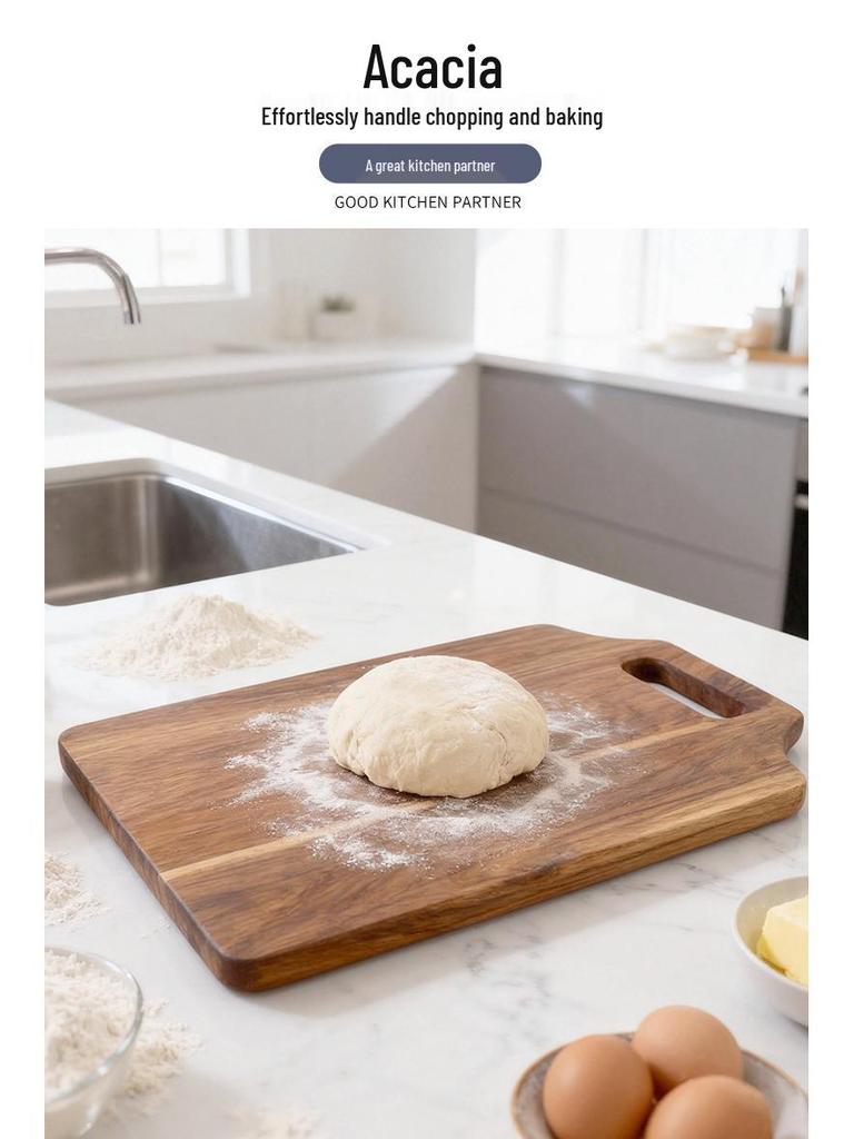 Large Thick Acacia Wood Cutting Board for Slicing Steak