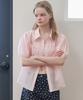OPENING SUNSHINE Organza Puff Sleeve Pocket Blouse_Light Pink