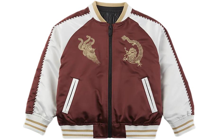 Jordan MJ Chinese New Year Jackets & Coats Kids Dark Team Red HJ8000-619 4