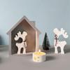 Reusable Countdown Molds Set Flexible Silicone Christmas Double Elk Mold for Epoxy Resin Festival Home Decoration