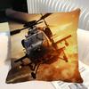 Combat Aircraft F Fighter Eurofighter Typhoon V Airplane Pillow Case Square Sofa Leisure Comfort Cushion Car Home Decoration
