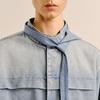 Men's Loose Fit Stand Collar Cotton Long Sleeve Shirt