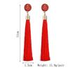 Beautiful Earrings, Exaggerated Long Temperament Rose Flower Fringed Earrings For Fashion Trendy Women
