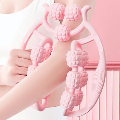 Anti-Cellulite Leg Massage Roller Lymphatic Drainage Deep Tissue Therapy Thighs Arm Back Shoulder Muscle Relaxation Massage Tool with 15 Rollers