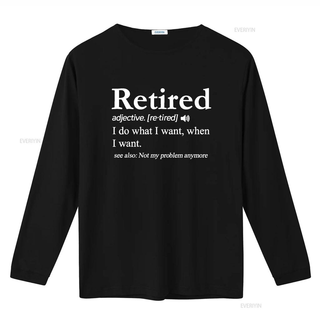 Retired Definition T Shirt Funny Retirement Gag vintage Washed Casual fashion Top For Everyday Wear streetwear Stylish Unisex