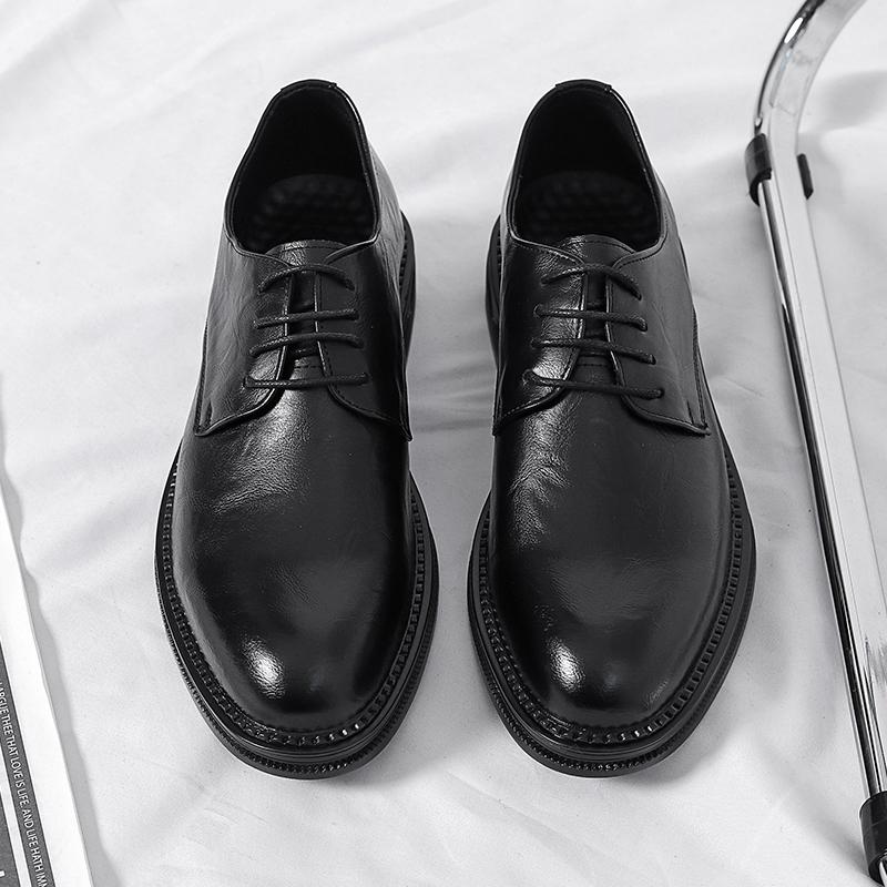 

Модные классические деловые кожаные мужские туфли Оксфорды Элегантные итальянские мужские повседневные туфли на шнуровке Роскошные брендовые социальные мокасины Лоферы 44 чёрный