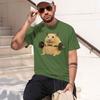 Cute Hamster Lifting Dumbbell Unisexs Tshirt Funny Animal Design For Casual Wear And Gym Outfits Perfect Gift For Fitness Enthusi