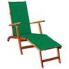 Day and Night - Day and Night Garden Lounger with Footrest and Cushion In Solid Acacia Wood