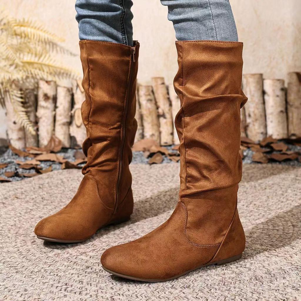 Autumn Winter Women Ankle Boots 2025 Retro Outdoor Boots Comfortable Big Size Flat Heel Shoes Women Zapatos De Mujer