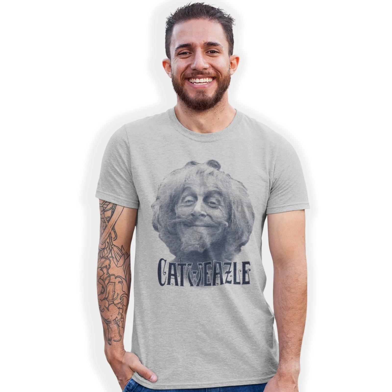 Catweazle Hand Printed T-Shirt Retro Kids 1970s TV Birthday Gift 3XL