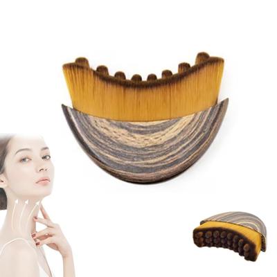 Lymphatic Contour Face Brush Chin Jawline Sculpting Lymphatic Drainage Massager Brush Ergonomic Fatigue Relief Facial Care Scrubber