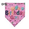 Dog Birthday Costume Accessory Pet Hat Bandana Numbers Set Puppy Dress Up Triangle Scarf Outfit for Small Medium Large Dogs