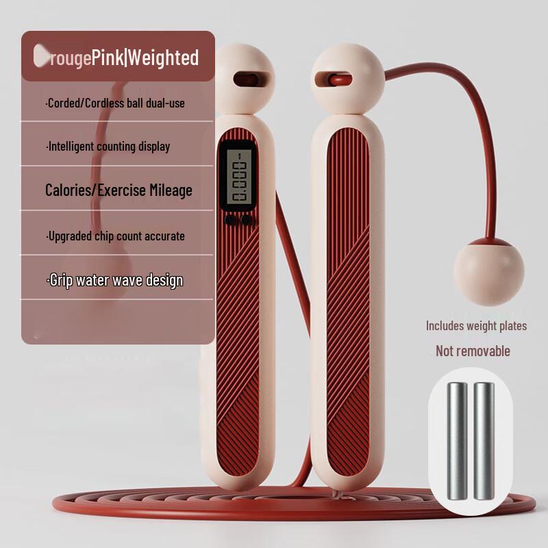 WEZHO Weighted Ropeless Jump Rope with Counter