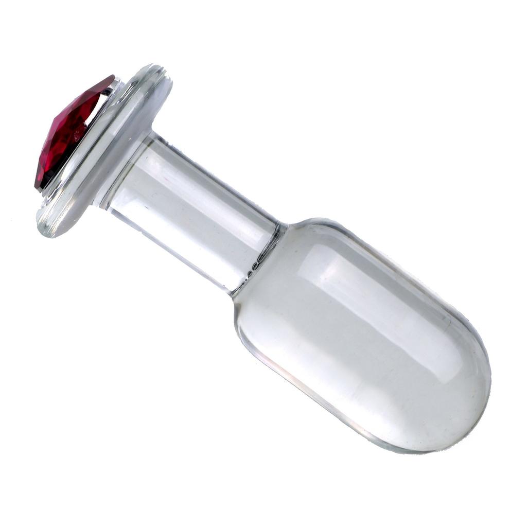 New Go out wearing Contact Anal plug Glass Butt Plug Crystal Ball Anal Beads Fake Penis Glass Anus Dildo Adult Masturbation Toys