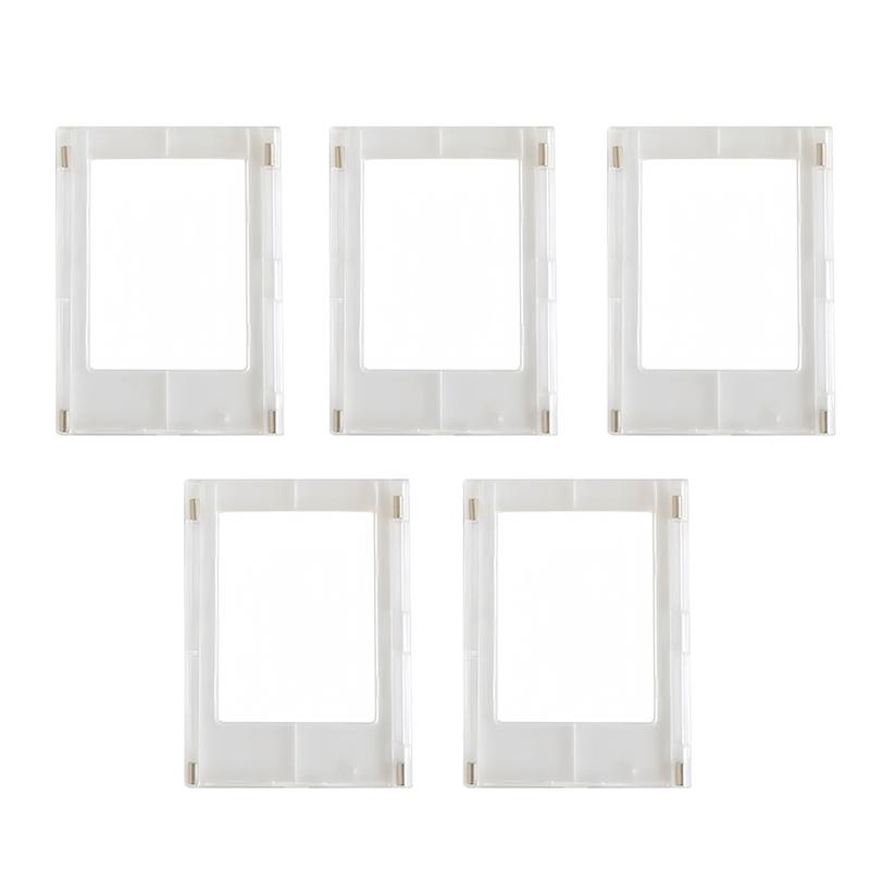 Transparent Minimalist Photo Frame Magnet for 3 Inch Pictures Refrigerator Pack of 1 or 5 for Home Kitchen Fridge